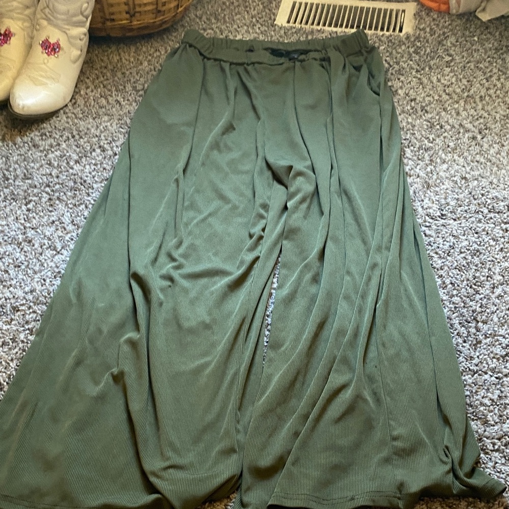 Cider Olive Wide Leg Women's Pants